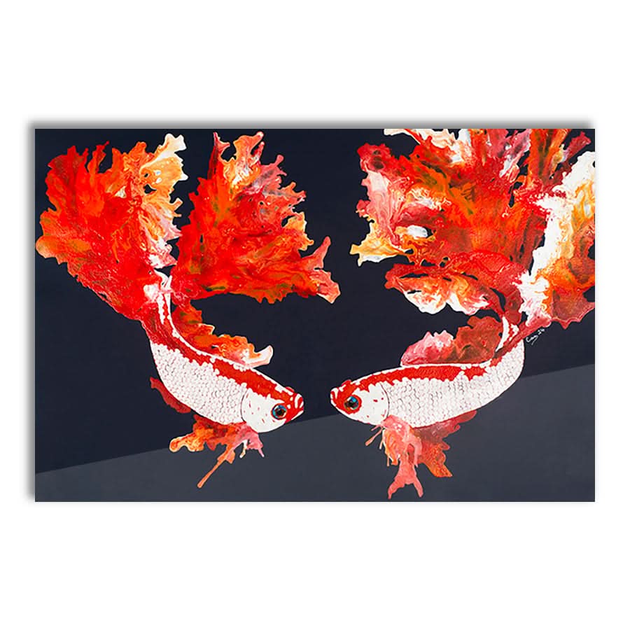 Betta Fish on Navy