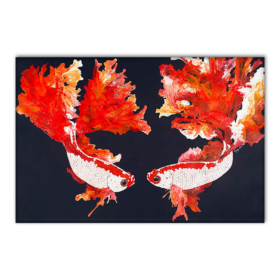 Betta Fish on Navy