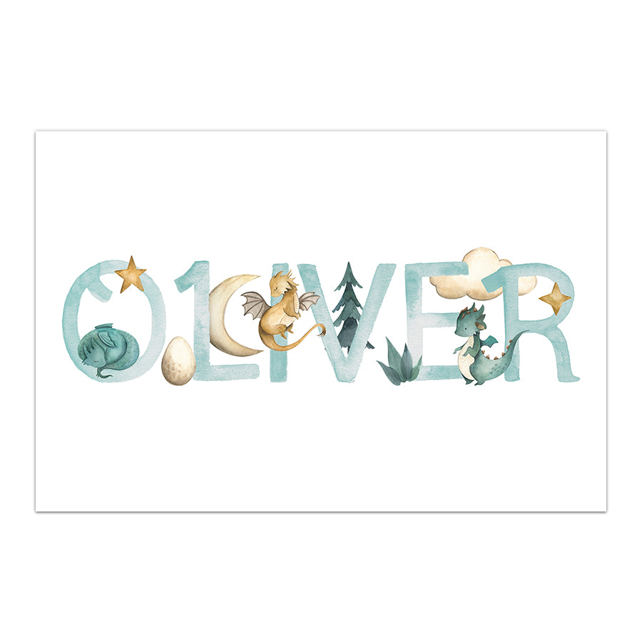 Name Prints - Dragons