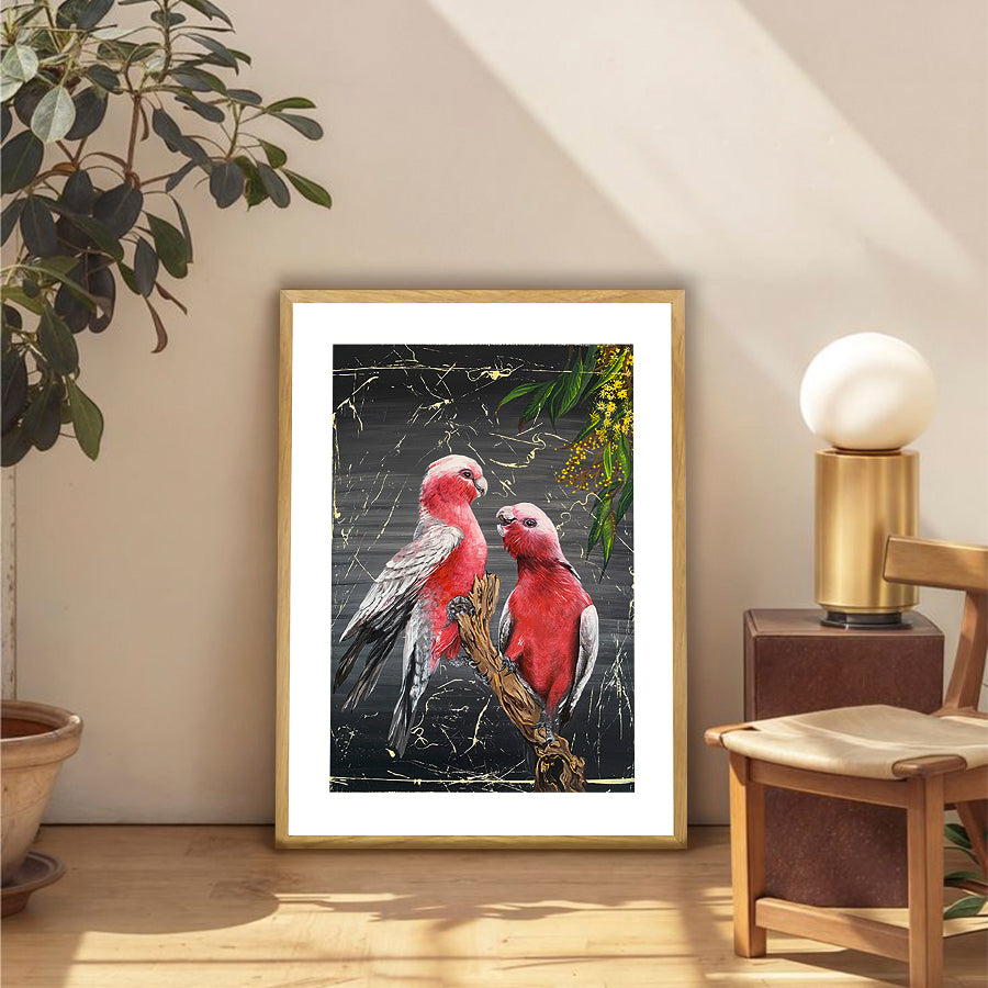 Chatty Galahs by Louisa-Jane