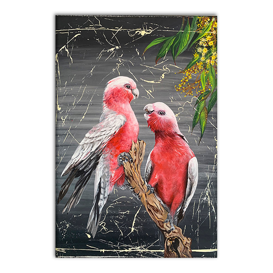 Chatty Galahs by Louisa-Jane