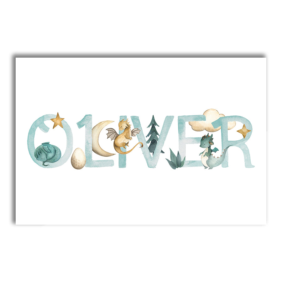 Name Prints - Dragons