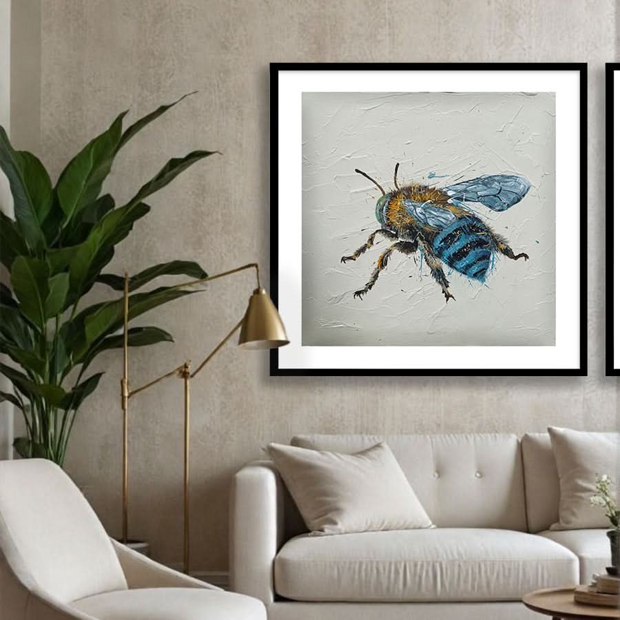 Blue-Banded Bee by Louisa-Jane