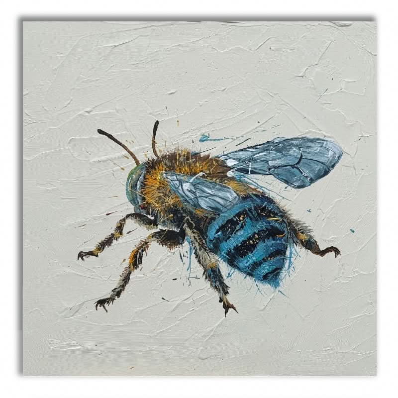 Blue-Banded Bee by Louisa-Jane