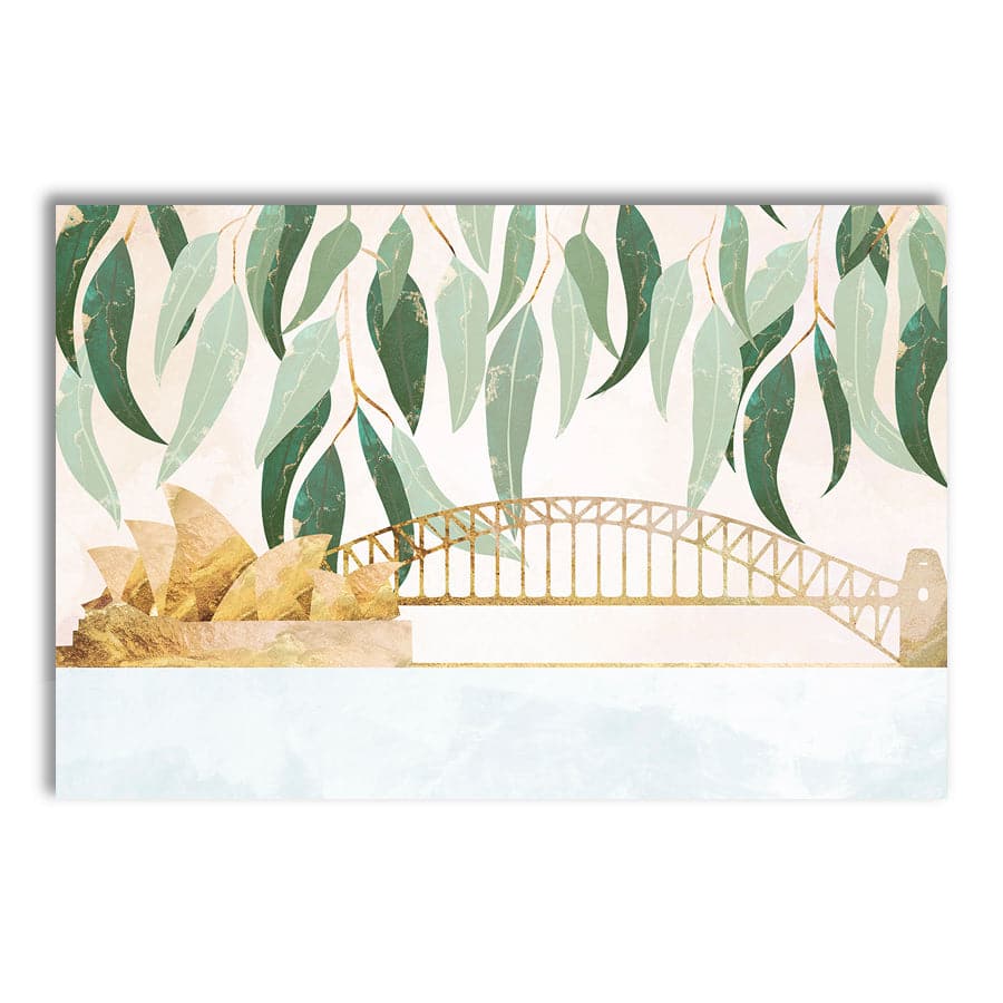 Sydney Opera Harbour Bridge with Eucalyptus by Sarah Manovski