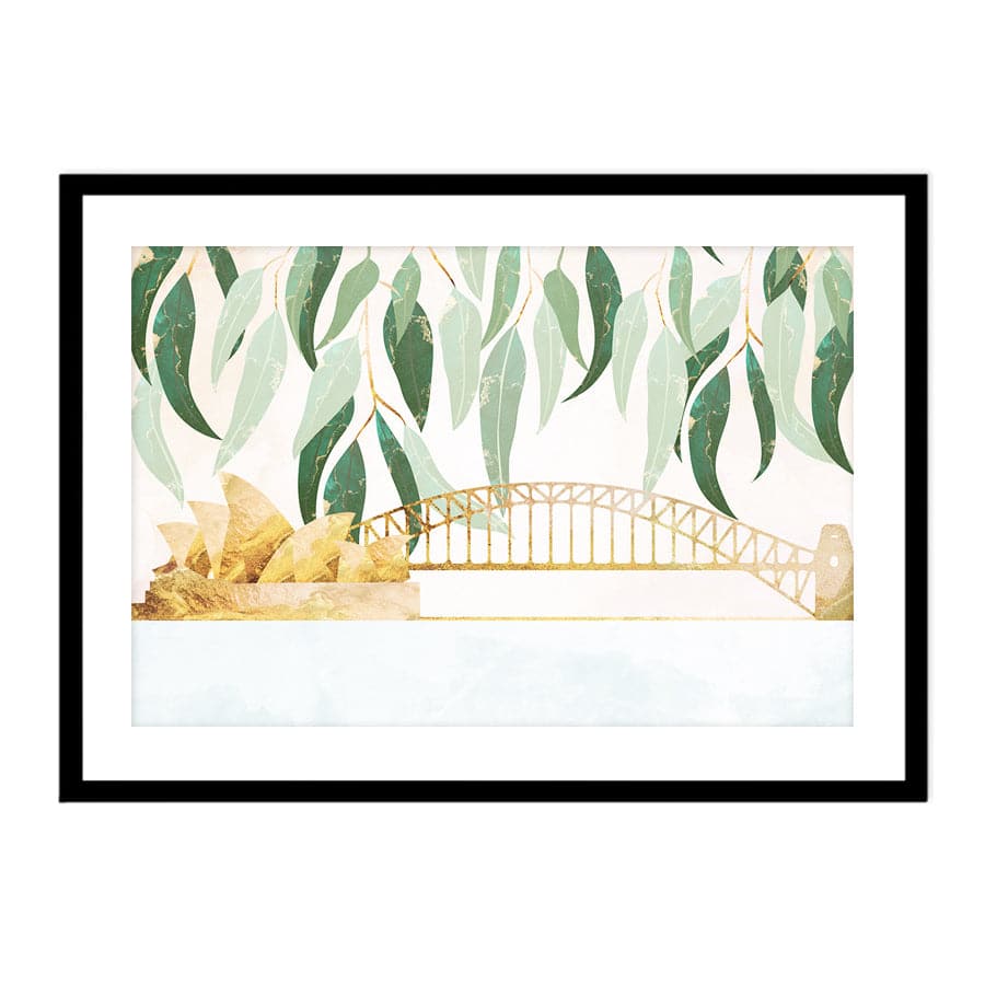 Sydney Opera Harbour Bridge with Eucalyptus by Sarah Manovski