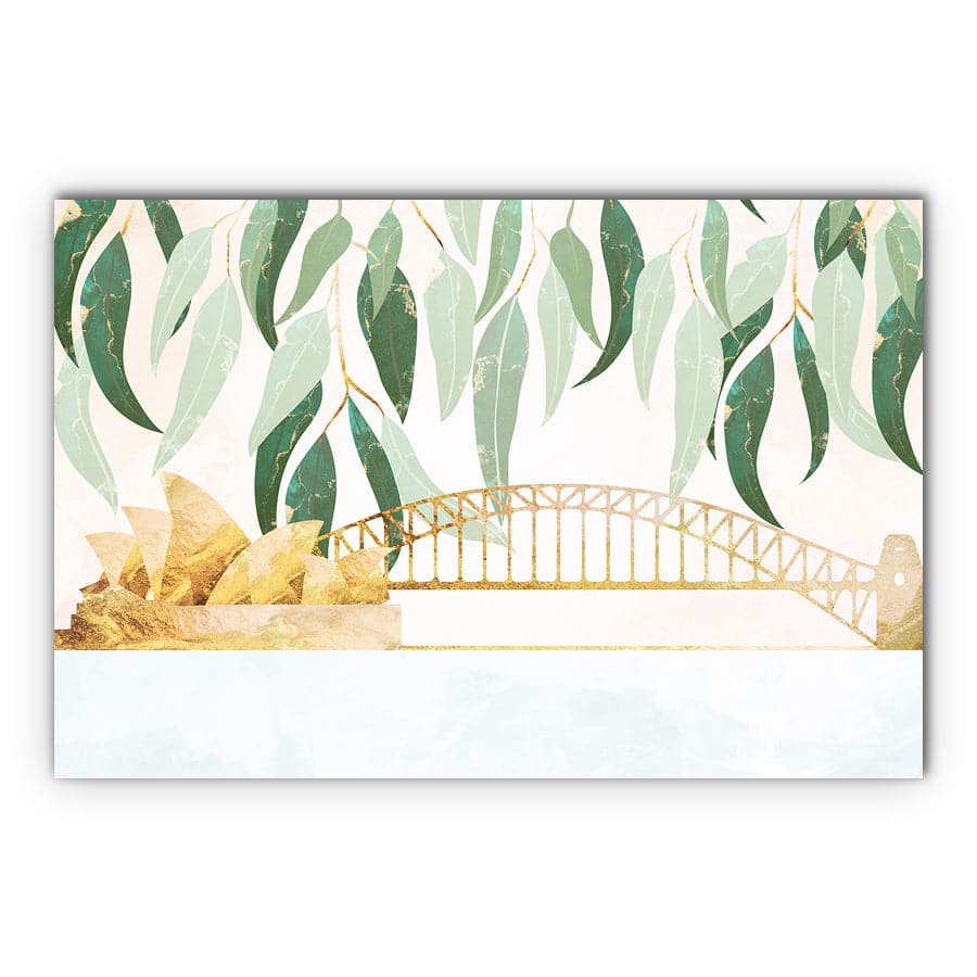 Sydney Opera Harbour Bridge with Eucalyptus by Sarah Manovski