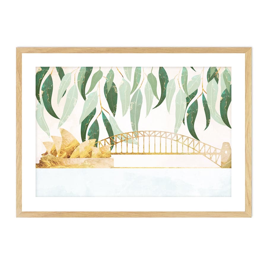 Sydney Opera Harbour Bridge with Eucalyptus by Sarah Manovski