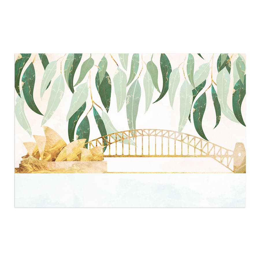 Sydney Opera Harbour Bridge with Eucalyptus by Sarah Manovski