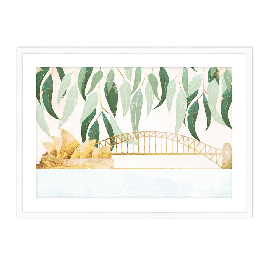 Sydney Opera Harbour Bridge with Eucalyptus by Sarah Manovski