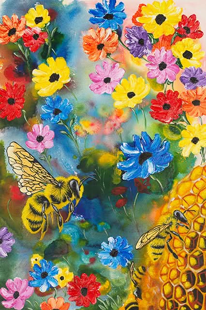 Bee Garden by Carol Perry