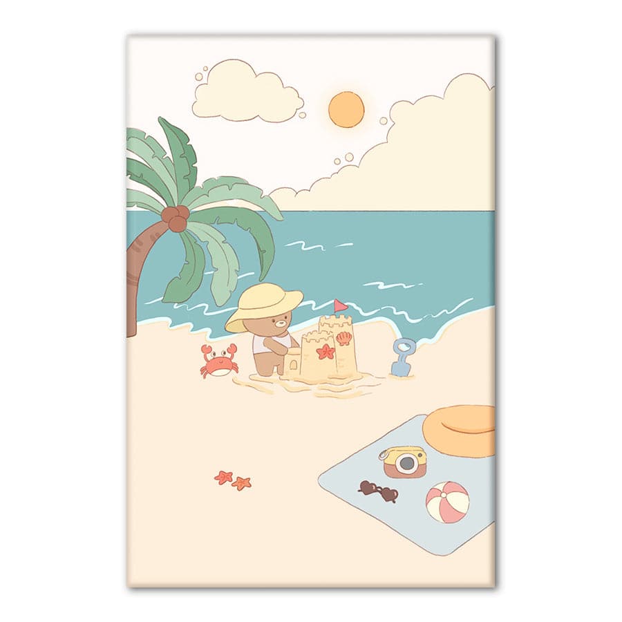 Bear on Summer Beach by Xuan Thai
