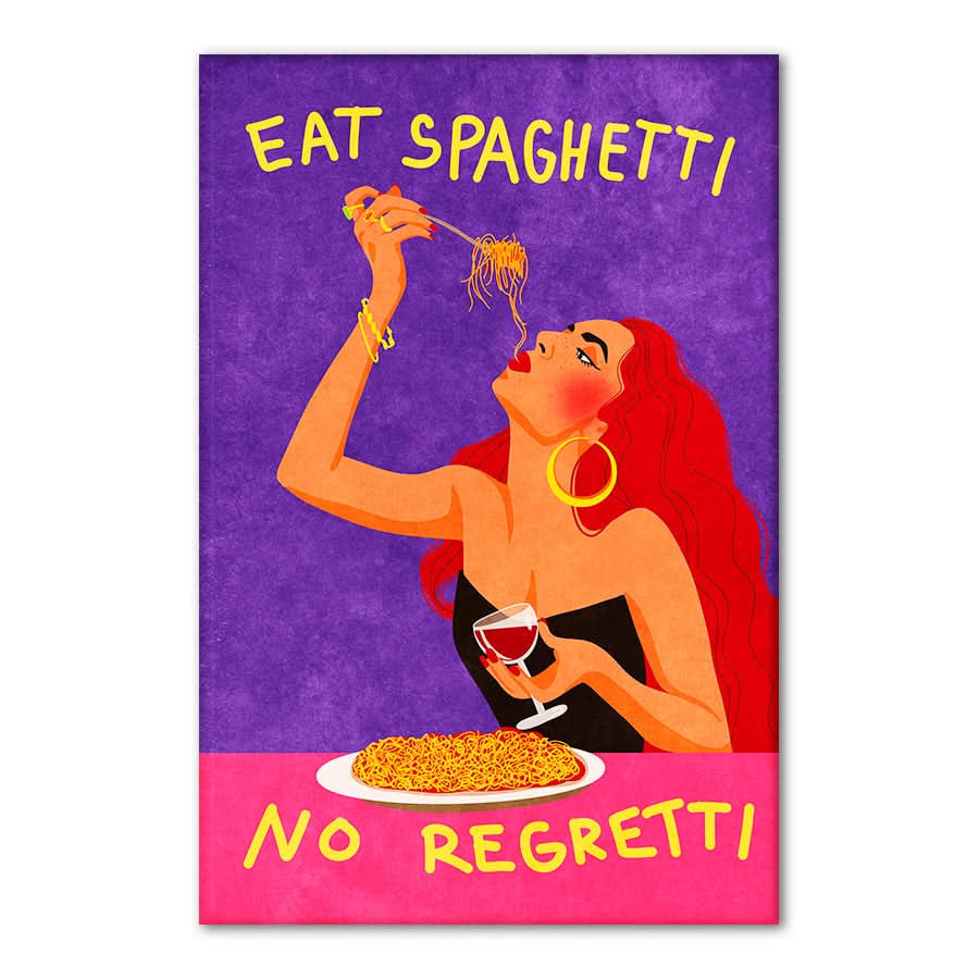Eat Spaghetti No Regretti by Raissa Oltmanns