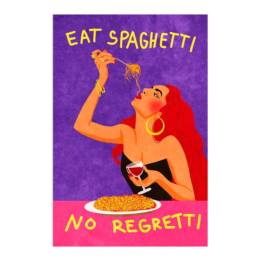 Eat Spaghetti No Regretti by Raissa Oltmanns