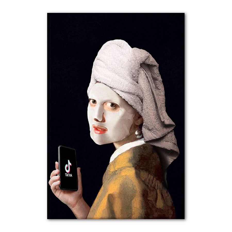 Girl with TikTok by Artem Pozdniakov