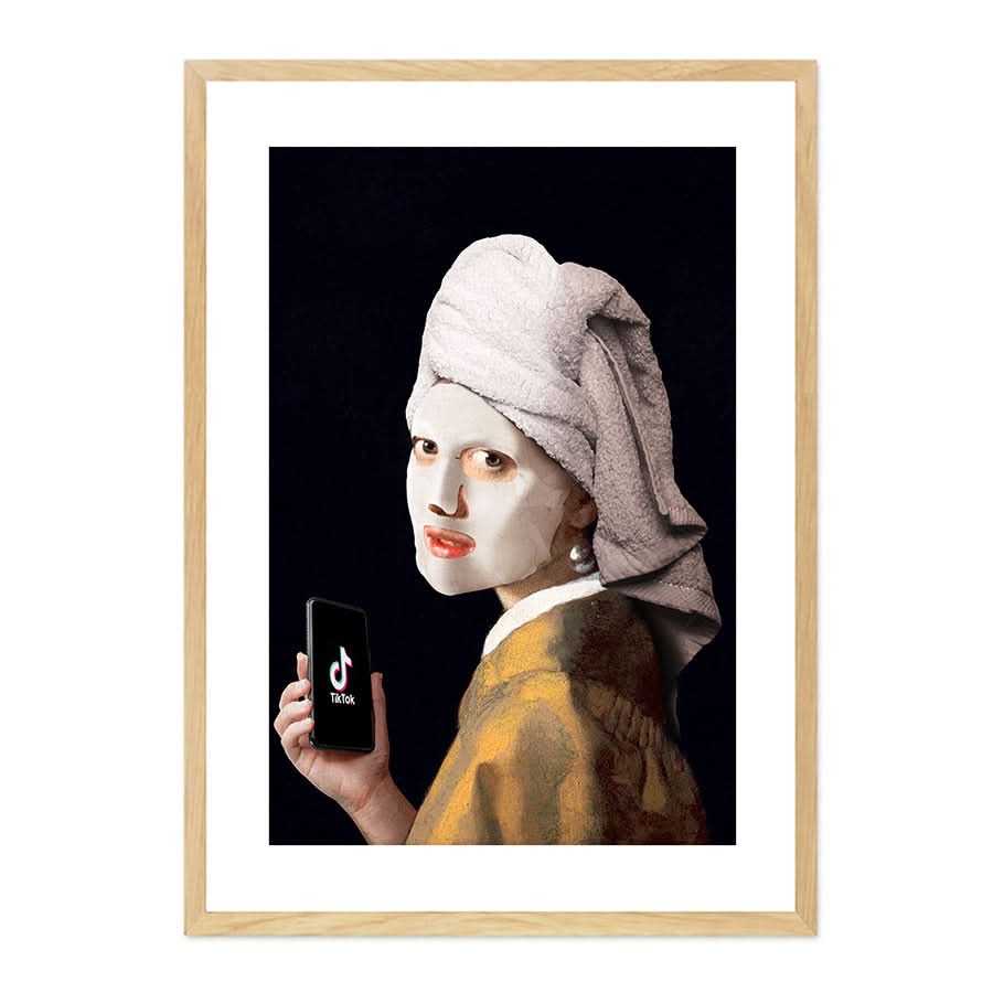 Girl with TikTok by Artem Pozdniakov