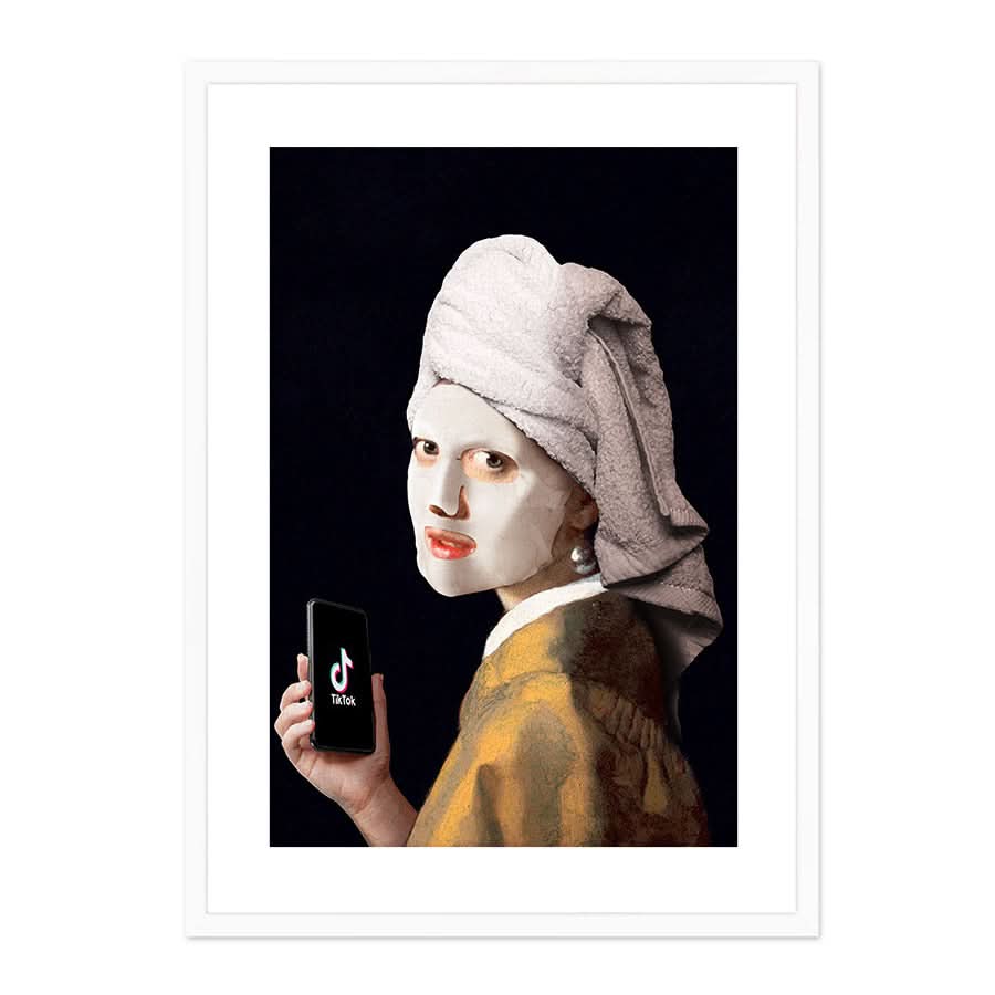 Girl with TikTok by Artem Pozdniakov