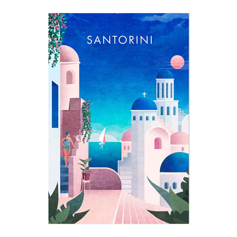 Santorini by Emel Tunaboylu