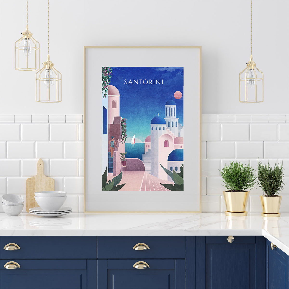 Santorini by Emel Tunaboylu