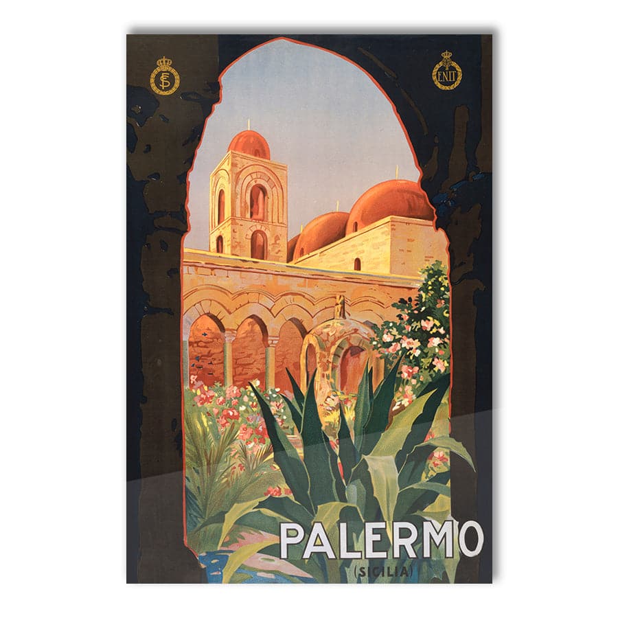 Palermo (Sicilia) 1920s Vintage Travel Poster