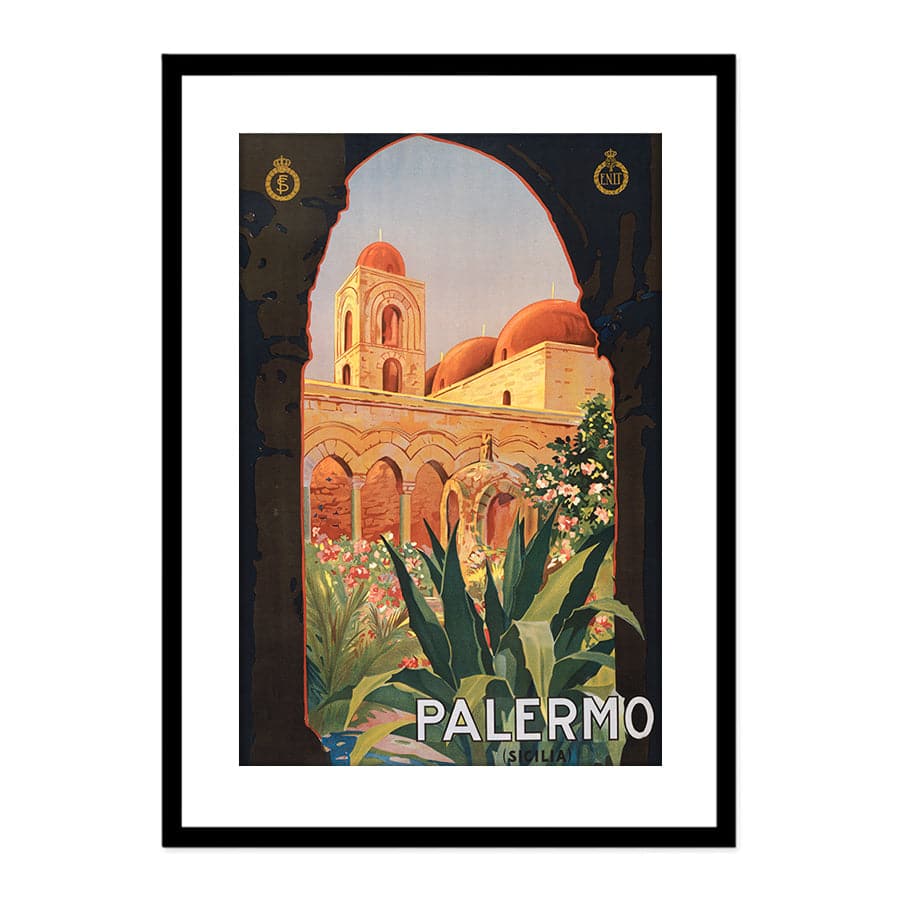 Palermo (Sicilia) 1920s Vintage Travel Poster