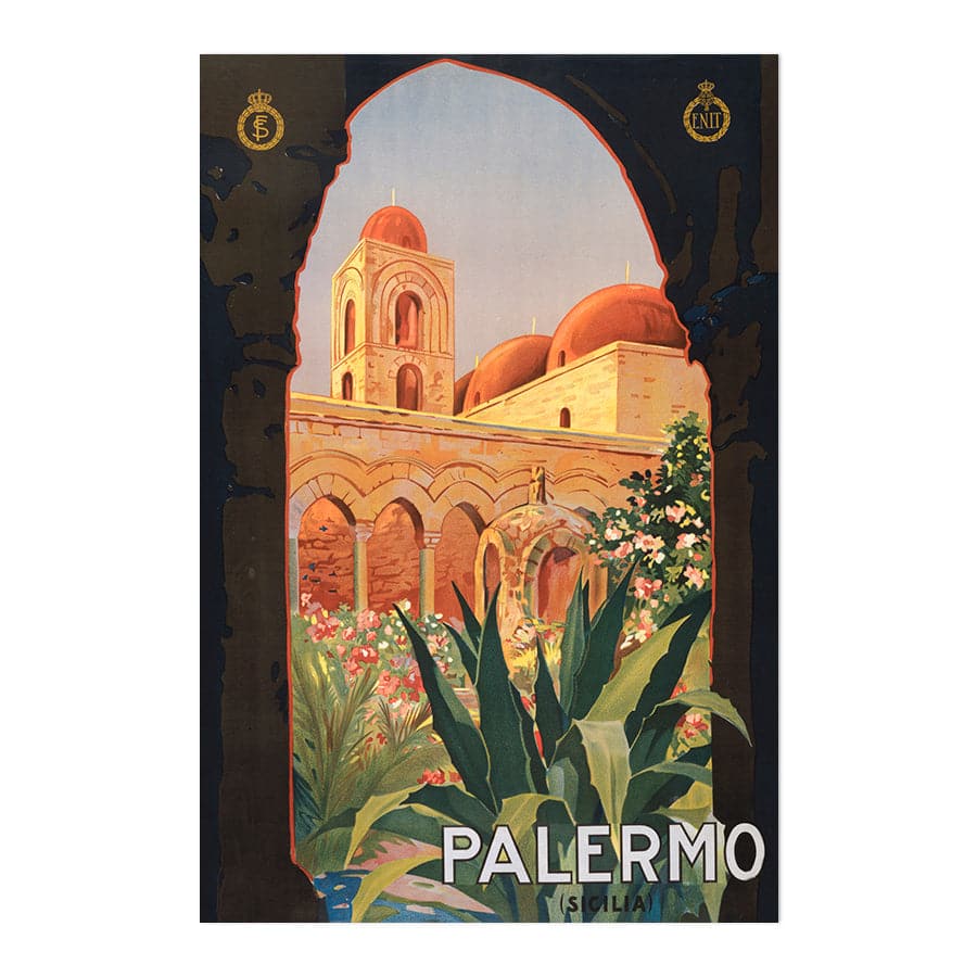 Palermo (Sicilia) 1920s Vintage Travel Poster