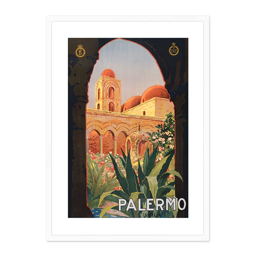 Palermo (Sicilia) 1920s Vintage Travel Poster