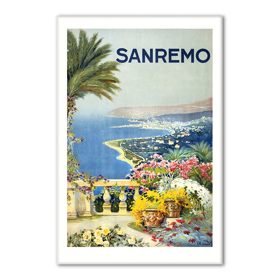 Sanremo (Alicandri Roma) 1920s Vintage Travel Poster
