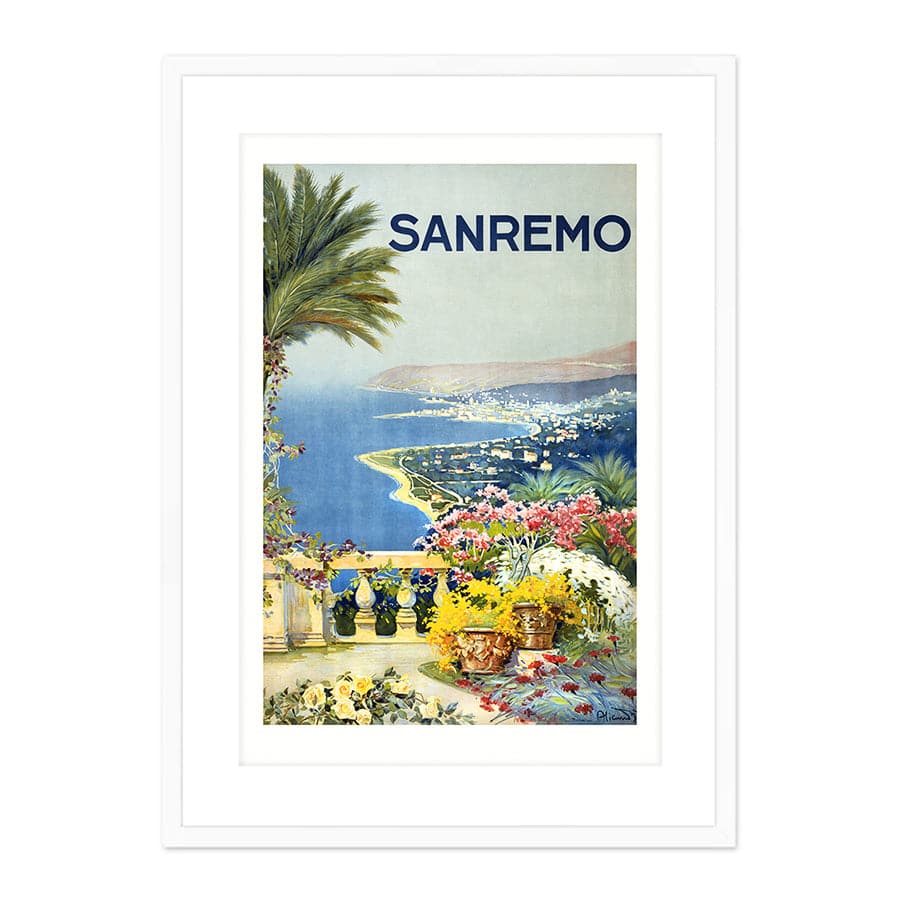 Sanremo (Alicandri Roma) 1920s Vintage Travel Poster