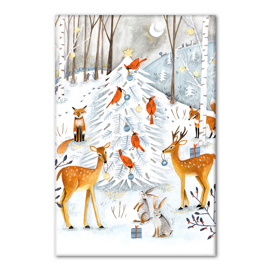 Christmas in the Winter Animal Forest by Caroline Bonne Muller