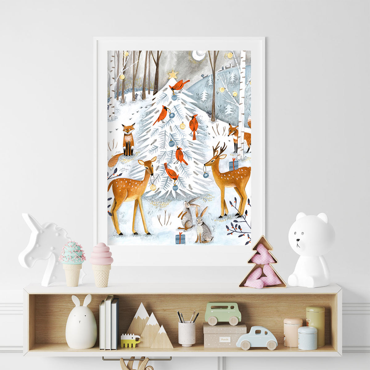Christmas in the Winter Animal Forest by Caroline Bonne Muller