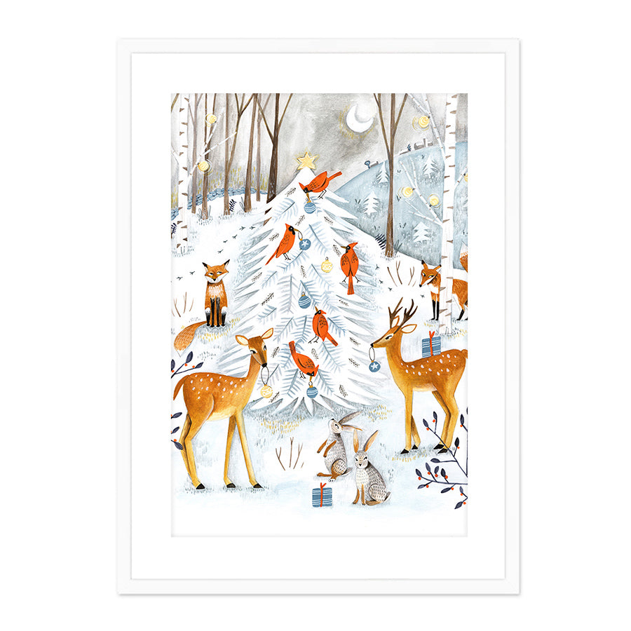 Christmas in the Winter Animal Forest by Caroline Bonne Muller