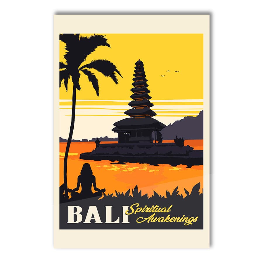 Bali Travel Print by Retrodrome
