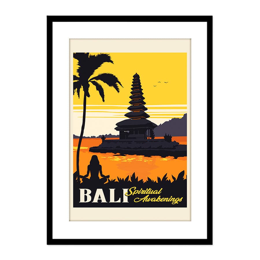 Bali Travel Print by Retrodrome
