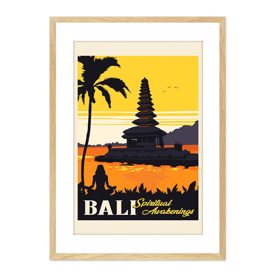 Bali Travel Print by Retrodrome