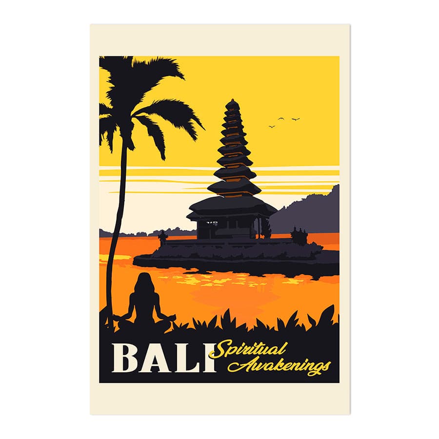 Bali Travel Print by Retrodrome