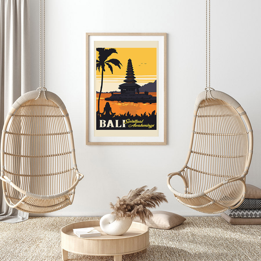 Bali Travel Print by Retrodrome