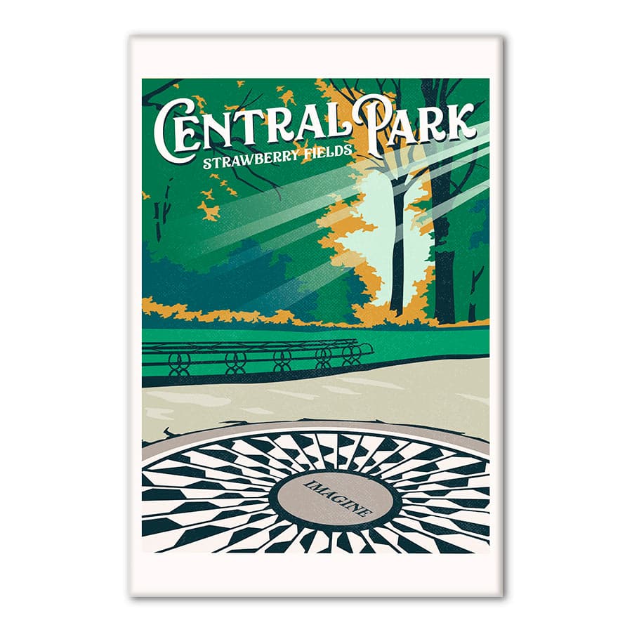 Central Park New York Travel Print by Retrodrome