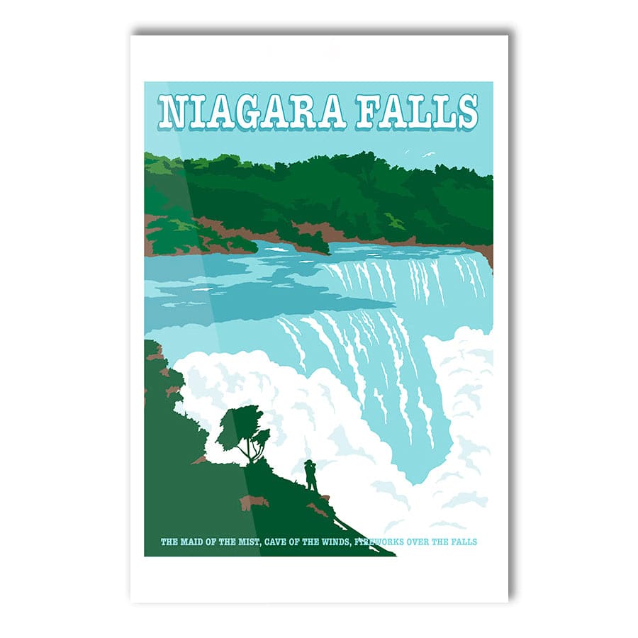 Niagara Falls Travel Print by Retrodrome