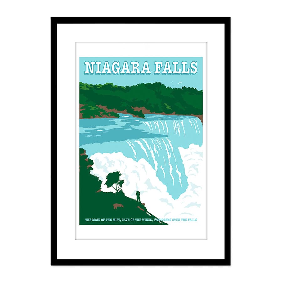 Niagara Falls Travel Print by Retrodrome