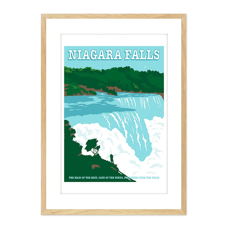 Niagara Falls Travel Print by Retrodrome