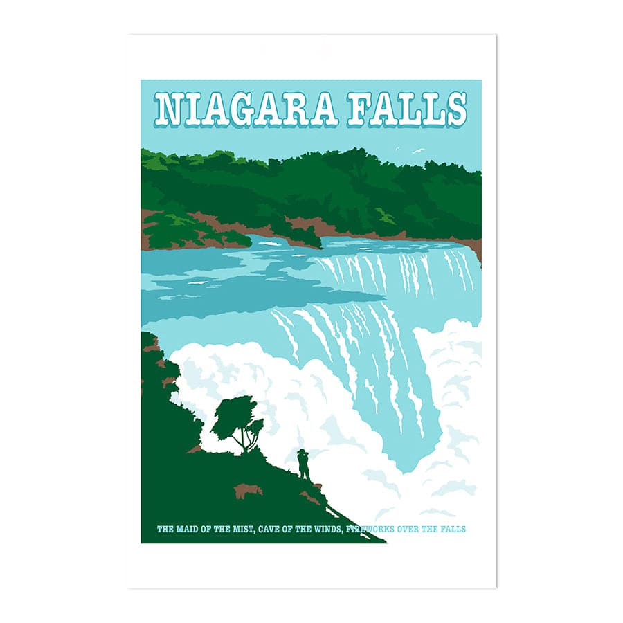 Niagara Falls Travel Print by Retrodrome