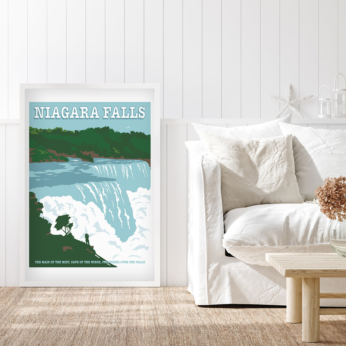 Niagara Falls Travel Print by Retrodrome