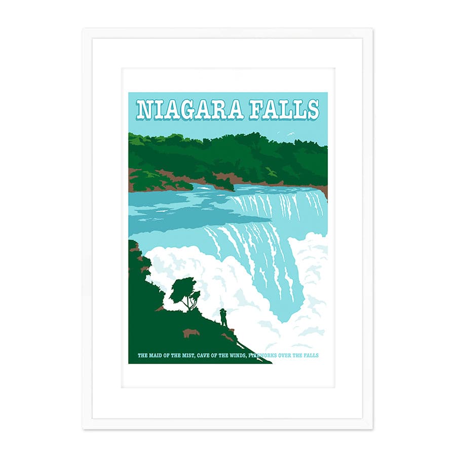 Niagara Falls Travel Print by Retrodrome