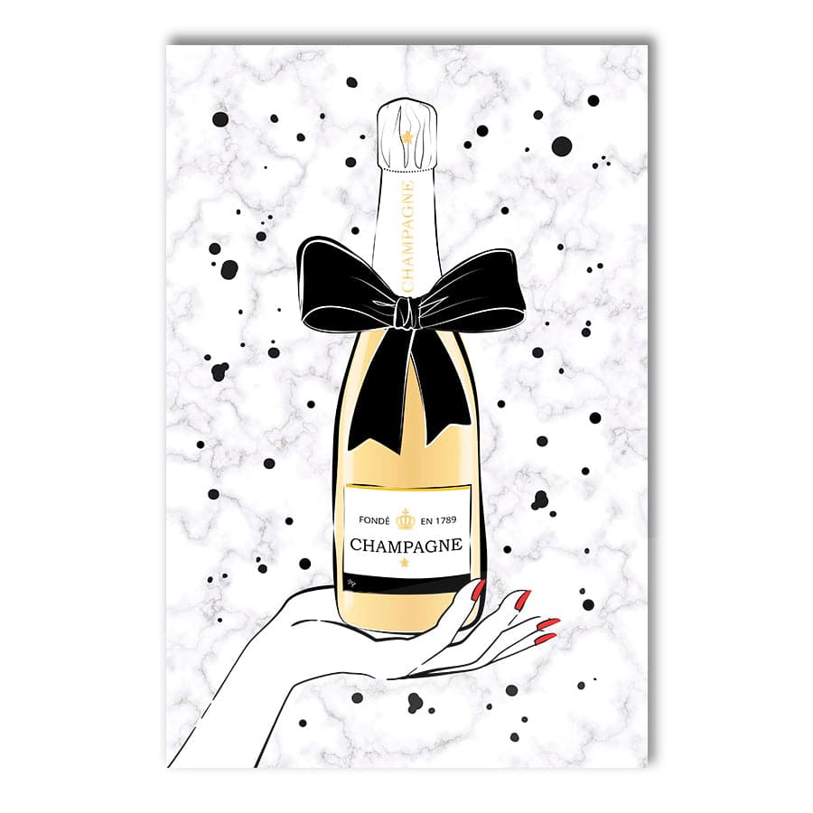 Holding Champagne by Martina