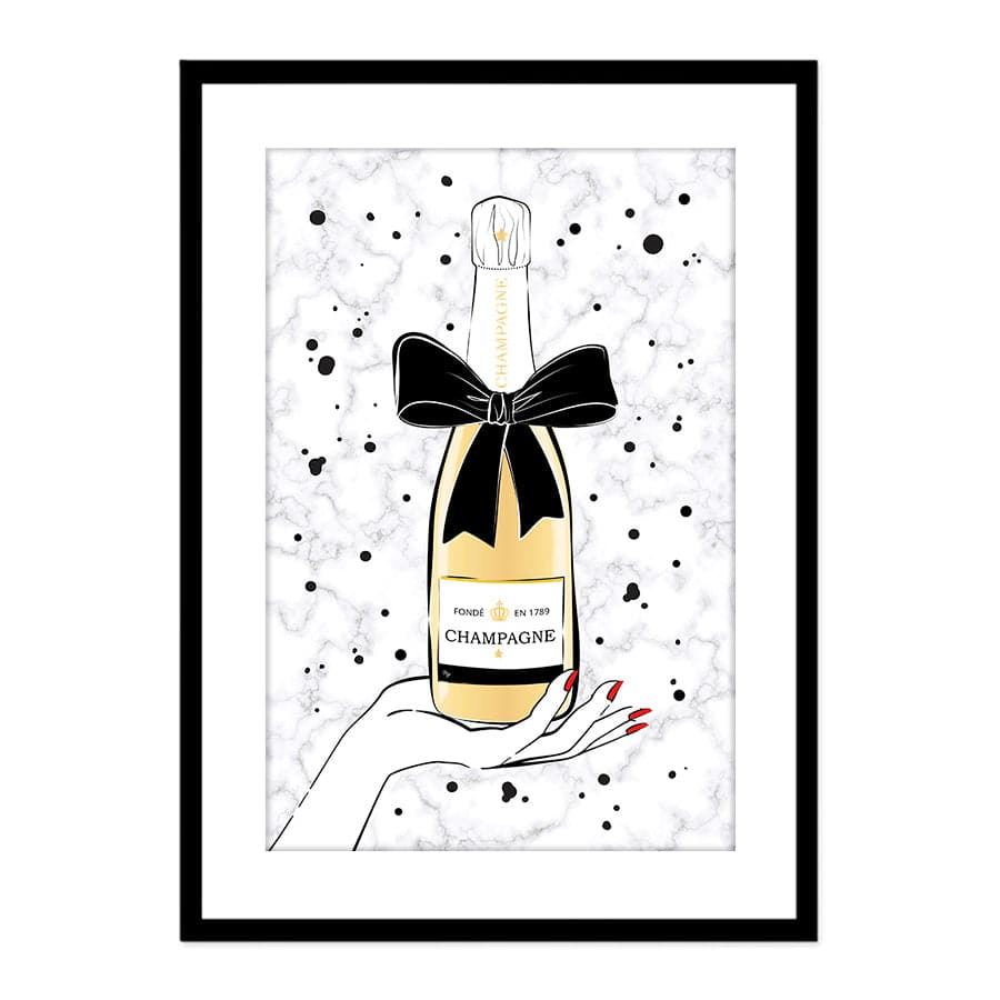 Holding Champagne by Martina