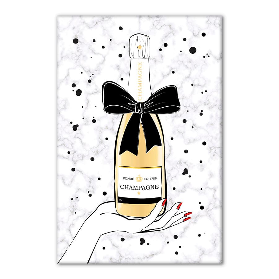 Holding Champagne by Martina