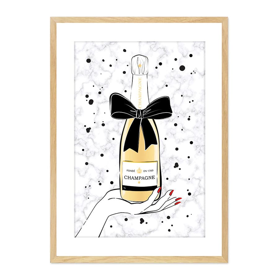 Holding Champagne by Martina