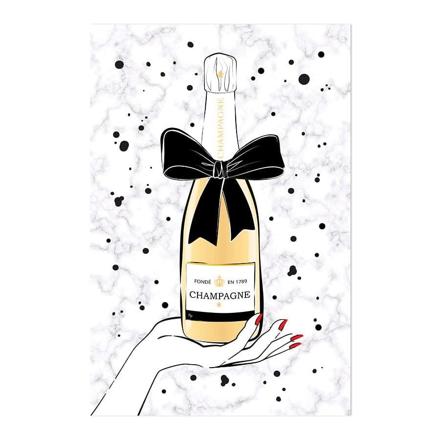 Holding Champagne by Martina
