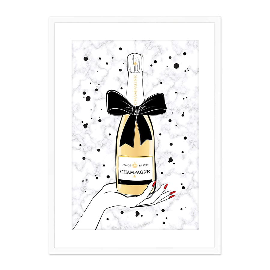 Holding Champagne by Martina